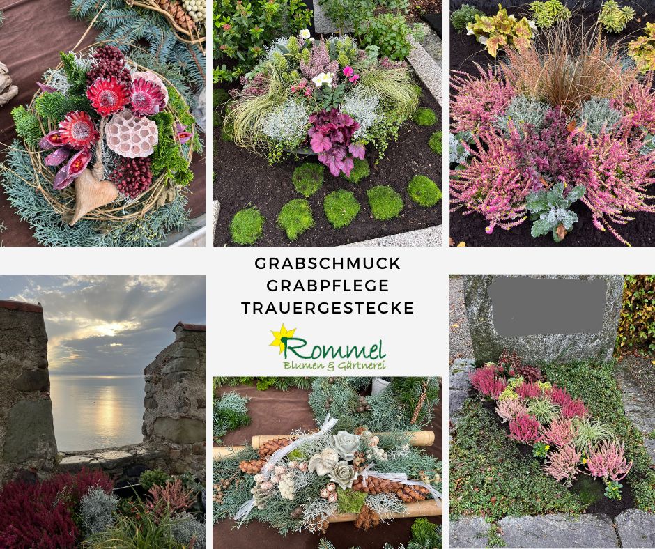 Blumen Rommel, Gärtnerei, Grabschmuck, Grabpflege, Nonnenhorn